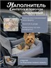 Автокресло для собак, Автокресло для животных утепленное Umkapets 55х50см, серый 4571683259